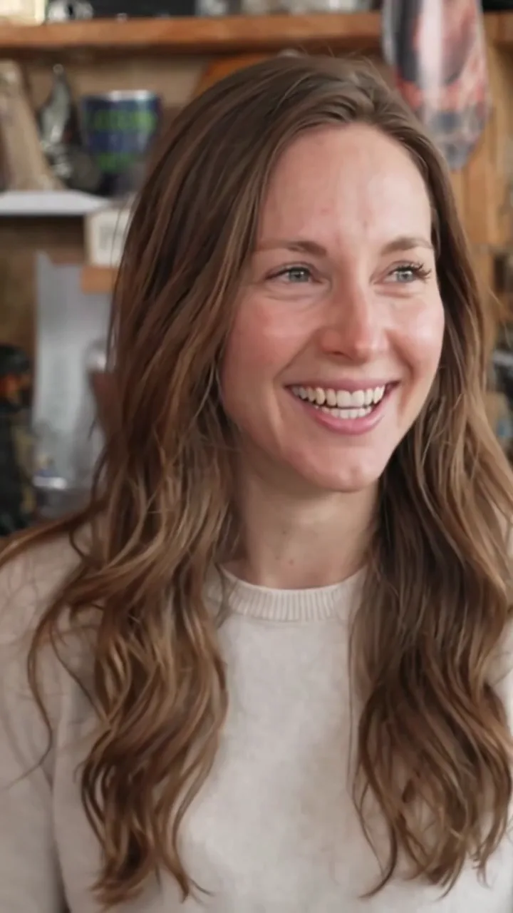 The laugh close-up